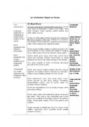 English Worksheet: Information Reports