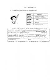 English Worksheet: Mafaldas life