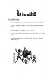 The Incredibles - Part One