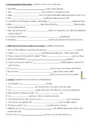 English Worksheet: End of course revision exercises - part 2