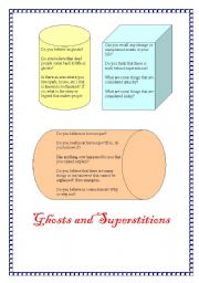 English Worksheet: Ghost and Supertitions 
