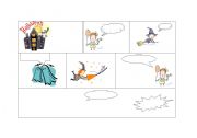 English worksheet: Halloween comic