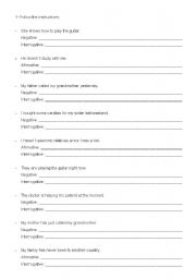 English Worksheet: Verb tenses exercises