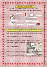 English Worksheet: the post office vocabulary