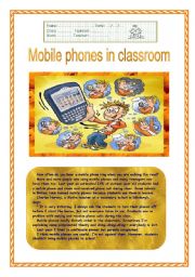 Mobile phones in classroom?