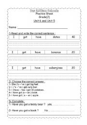 English Worksheet: Quiz Grade 2 
