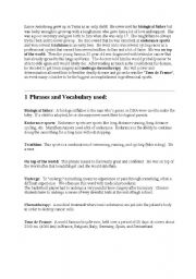 English worksheet: test