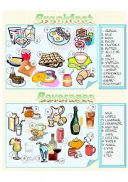 Food - Breakfast and Beverages - Picture Dictionary