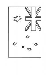 English worksheet: flag of australia