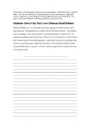 English Worksheet: Rewrite the Article Using the Past Perfect and Past Progressive