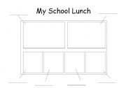 English worksheet: My school lunch