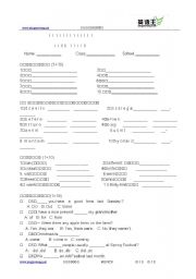 English worksheet: word competition