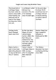 English Worksheet: Perfect Tenses Noughts and Crosses