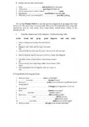 English worksheet: English Worksheet number 2