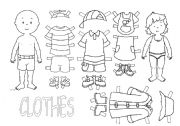 Clothes with Caillou and Rossie