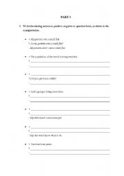 English worksheet: Pre-intermediate exercises