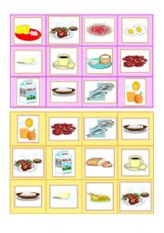 Everyday food - bingo cards part II