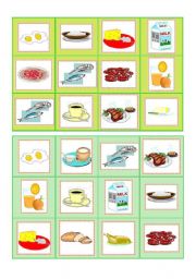 Everyday food - bingo cards part III
