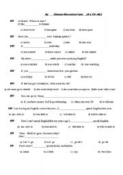 English Worksheet: a general test