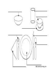 English Worksheet: utensils of food