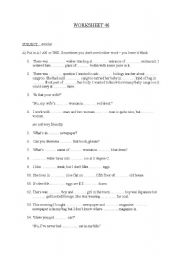 English worksheet: ARTICLES