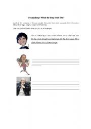 English Worksheet: Describing famous people from Brazil
