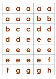 Scrabble Tiles (lower case)
