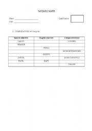 English worksheet: English exam