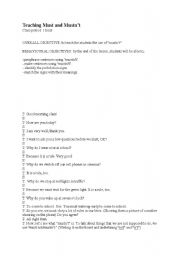 English worksheet: TECHıNG MUST AND MUSTNT