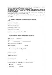 English worksheet: teste