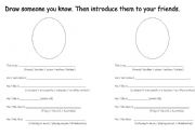 English worksheet: Draw and Tell