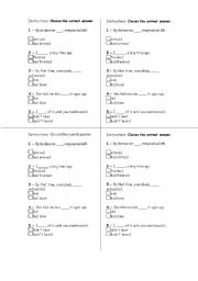 English Worksheet: simple past