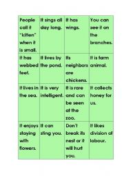 English worksheet: animal uno(6}