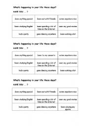 English worksheet: Human Bingo ( Find someone who)