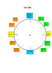 English Worksheet: The Time