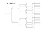 English Worksheet: Pedigree Family Tree Chart