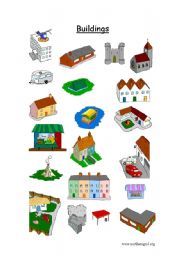 English Worksheet: houses