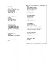 English worksheet: Telephone talk