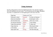 English worksheet: Worksheet - Joining sentences