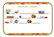 English worksheet: Jason and Jennys Thanksgiving (4/7)