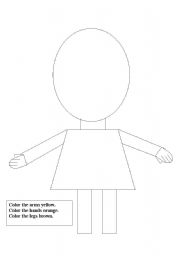 creative activity for teaching face and body parts esl worksheet by bu sultan