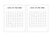 English worksheet: DAYS OF THE WEEK