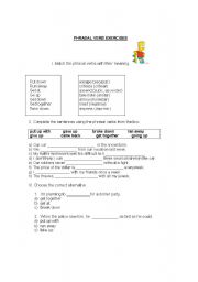 English worksheet: Phrasal verbs worksheet