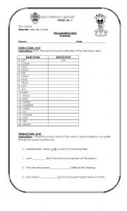 English worksheet: Simple Present Quiz