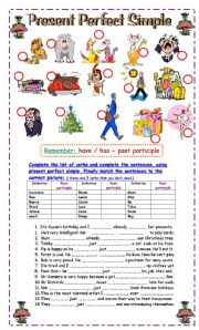 English Worksheet: Present perfect Simple Practice