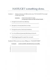 English Worksheet: The causatives