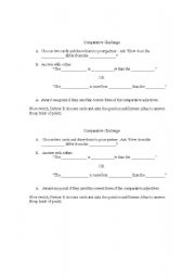 English Worksheet: Comparative Adjectives