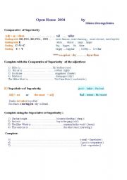 English Worksheet: Comparative  of Superiority