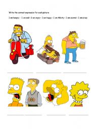 Feelings & Emotions Simpsons TV serial