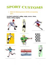 English worksheet: sport labelling